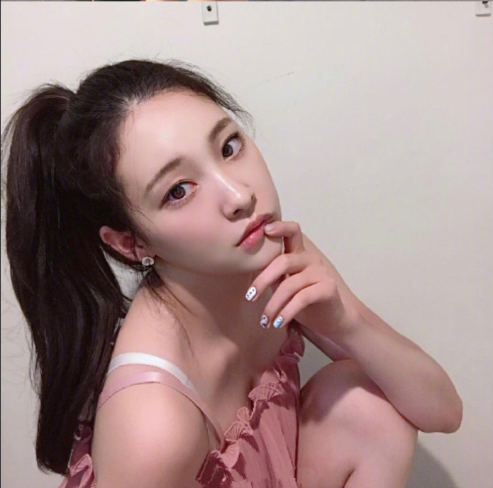 韩国小美女照片长卷发真好看 4