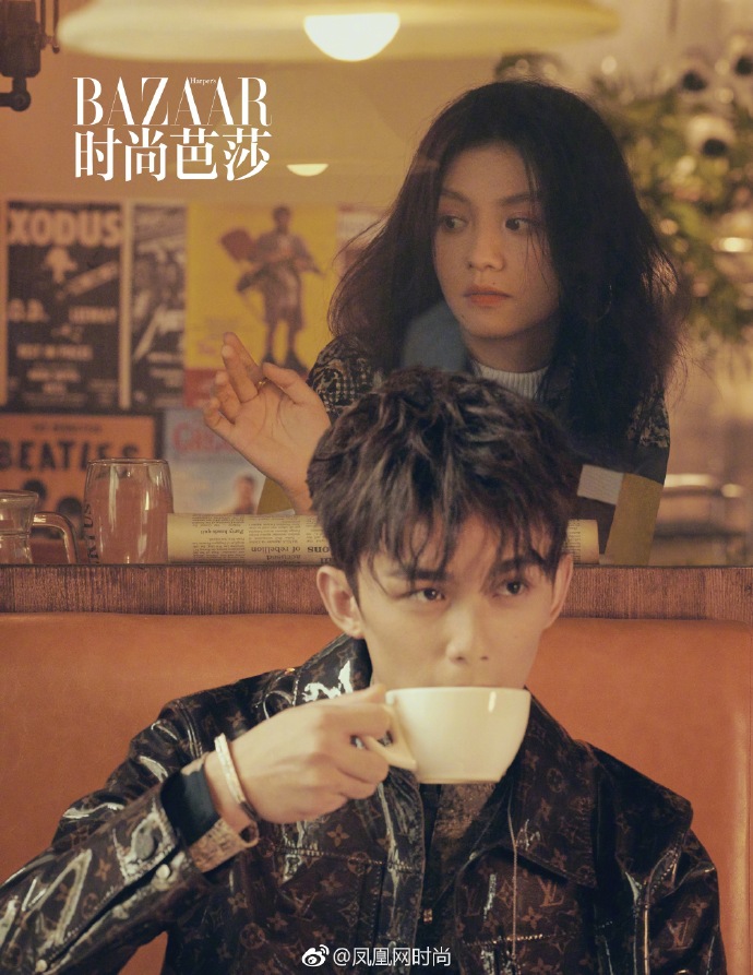 台湾女演员春夏和童星吴磊LEO合体登时尚芭莎封 3