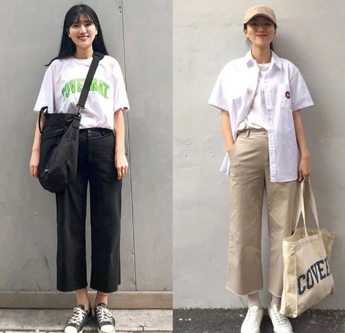 开学季学院风简洁舒适穿搭参考 2