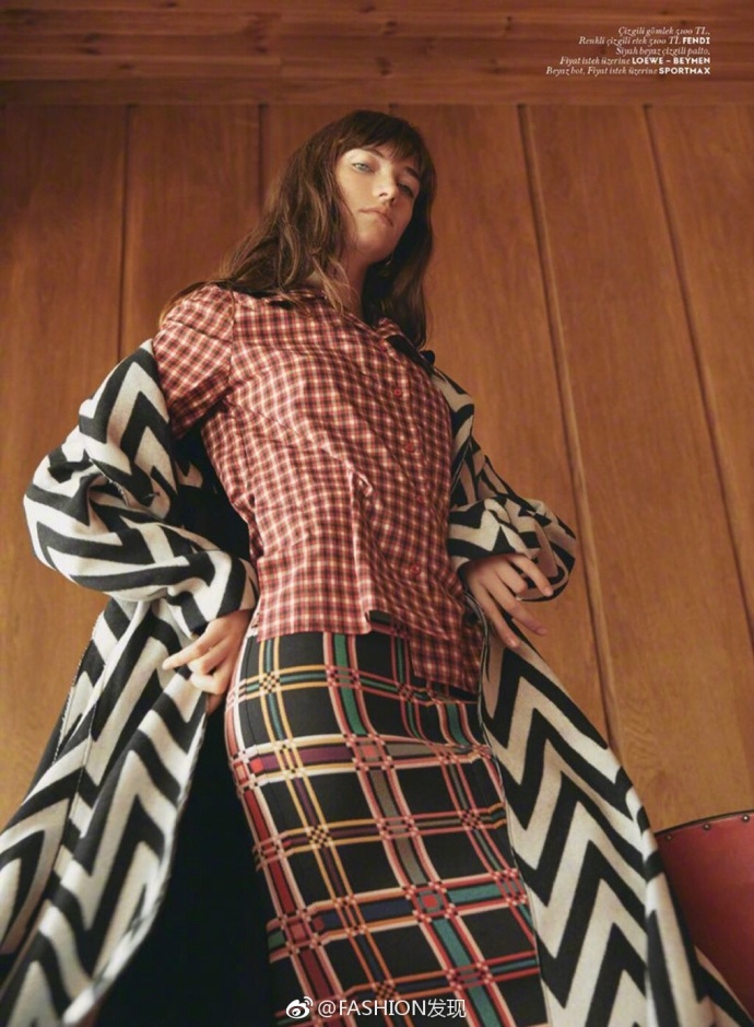 蓝眼睛印第安少女欧美超模Grace Hartzel<<Vogue>>封面 7