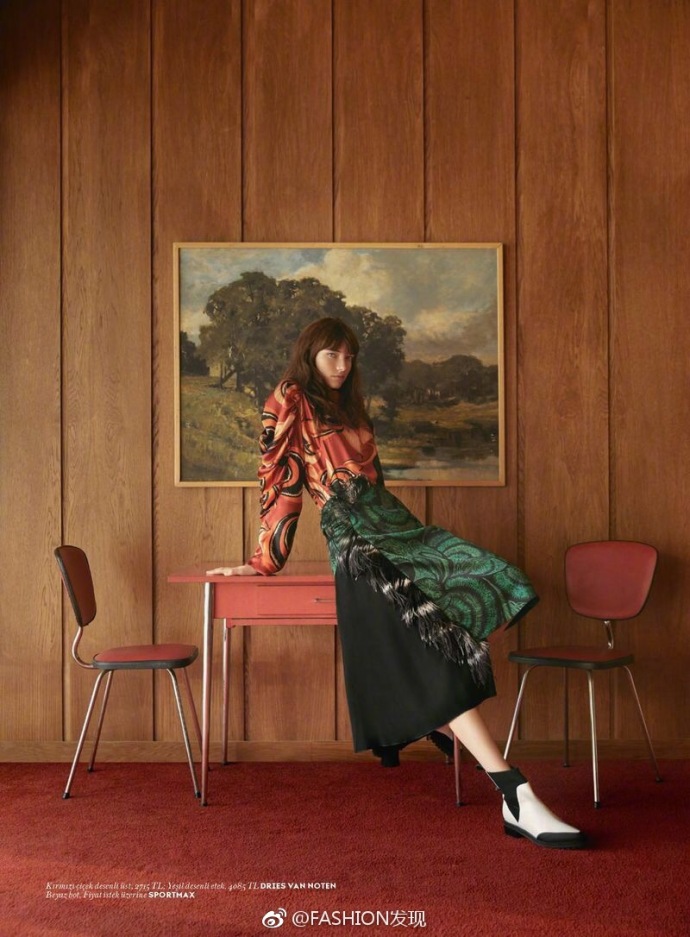 蓝眼睛印第安少女欧美超模Grace Hartzel<<Vogue>>封面 8