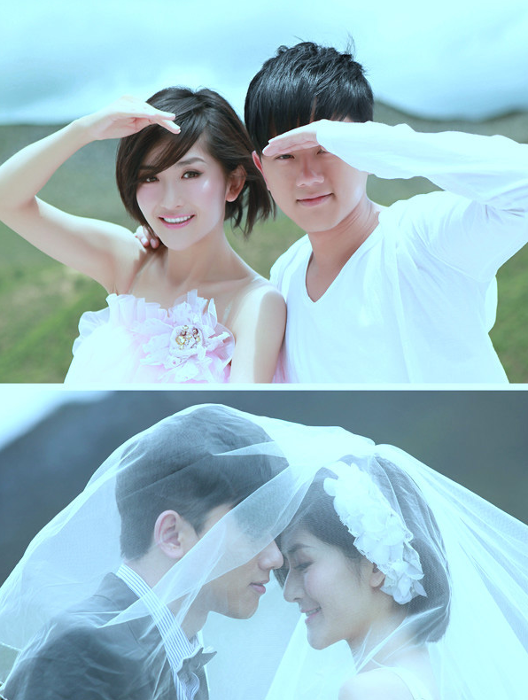 四川明星夫妻张杰谢娜婚纱照大全 13