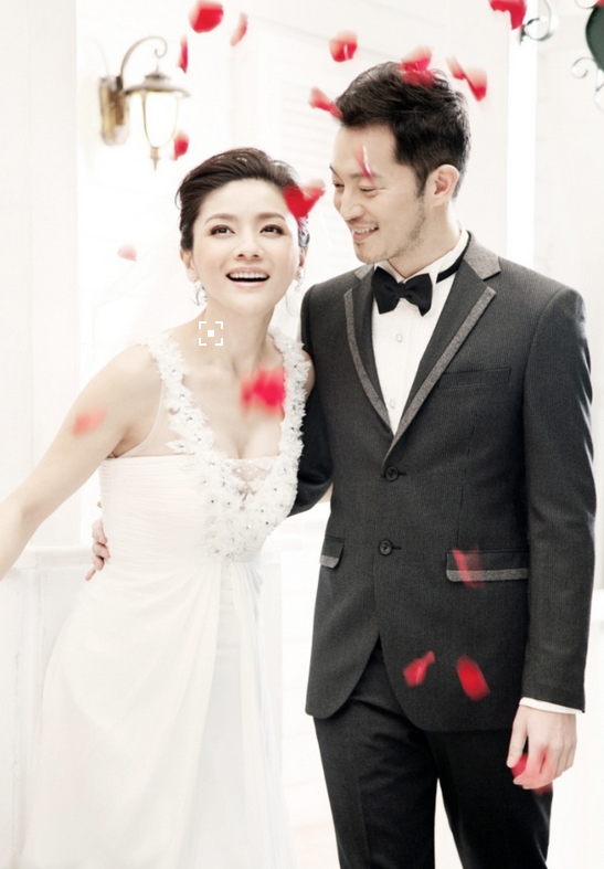 中国明星夫妻沙溢胡可婚纱照图片 10