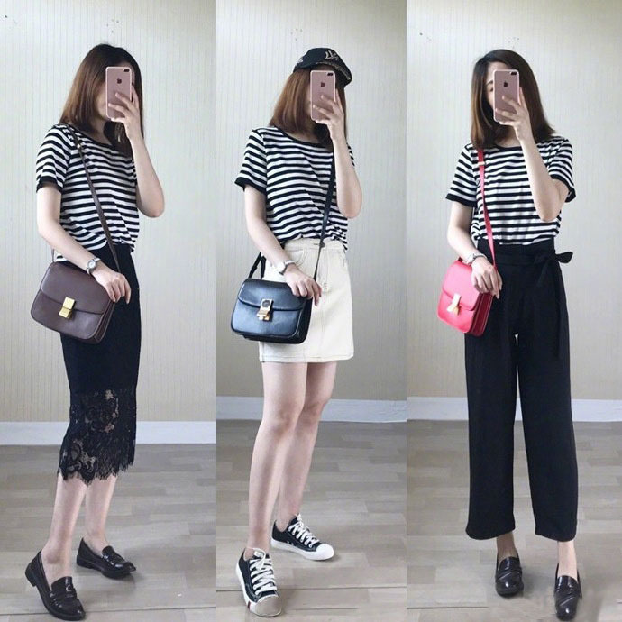夏日T恤搭配合集舒服耐看的简单美 5