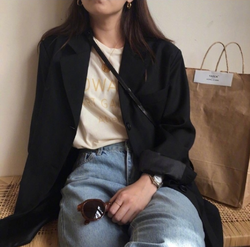 早秋简约又时髦的舒适时尚穿衣搭配参考 4