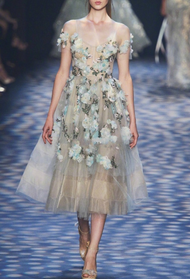 Marchesa SS 2018~唯美仙裙浪漫而梦幻婚纱礼服图片 7