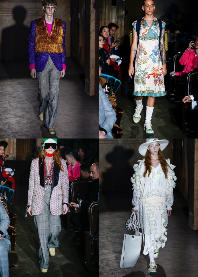 欧美奢侈品牌GUCCI 2019春夏大秀在巴黎时装周举行 3