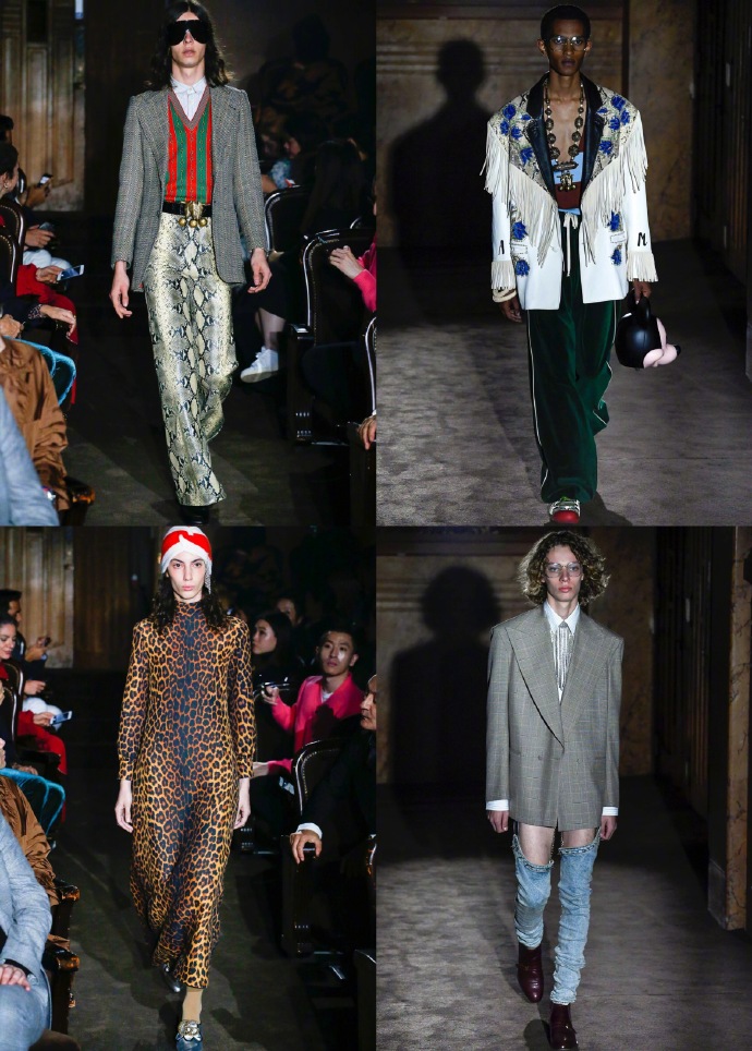 欧美奢侈品牌GUCCI 2019春夏大秀在巴黎时装周举行 5