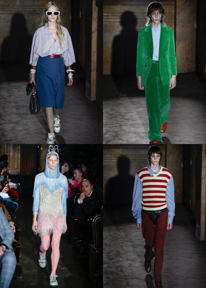 欧美奢侈品牌GUCCI 2019春夏大秀在巴黎时装周举行 7