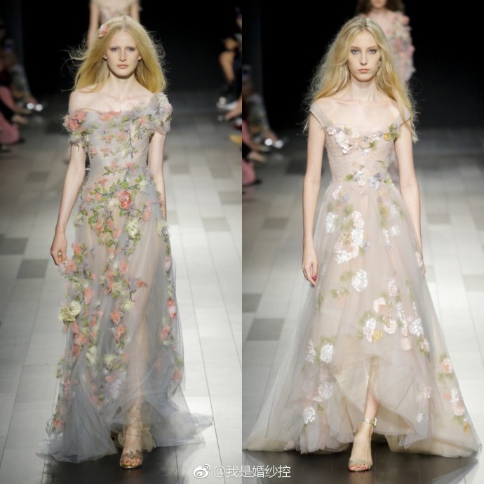 Marchesa Spring 2018婚纱图片 2