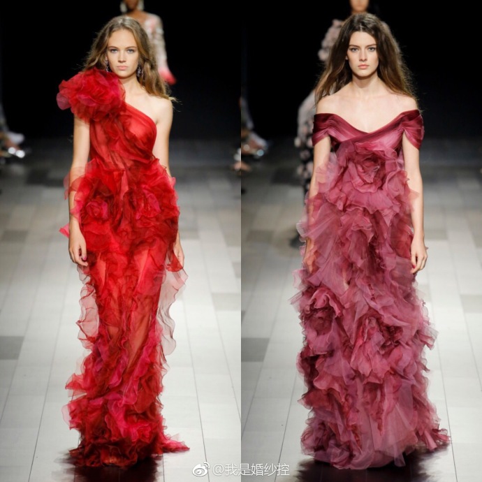 Marchesa Spring 2018婚纱图片 8