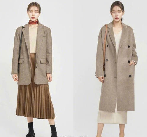 高个子女生的简洁大地色穿衣搭配参考 7