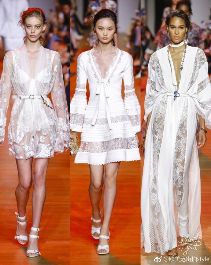 巴黎时装周欧美时装品牌Elie Saab2019春夏裙装 2
