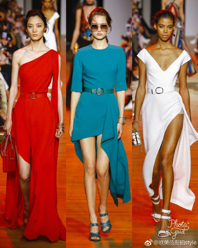 巴黎时装周欧美时装品牌Elie Saab2019春夏裙装 8