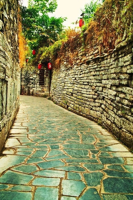 记忆中的古镇小巷风景图片 3