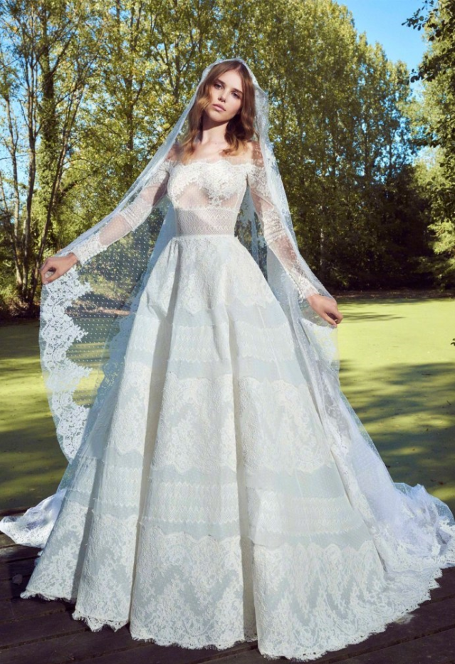 欧美高级时装Zuhair Murad2019白色婚纱图片 3