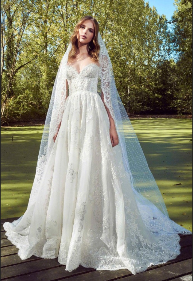 欧美高级时装Zuhair Murad2019白色婚纱图片 5