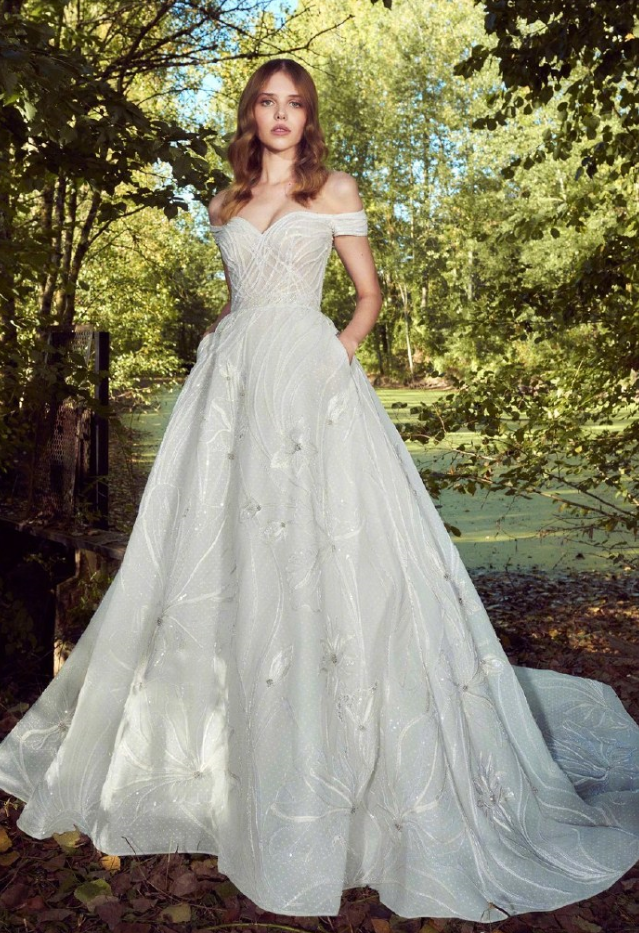 欧美高级时装Zuhair Murad2019白色婚纱图片 6