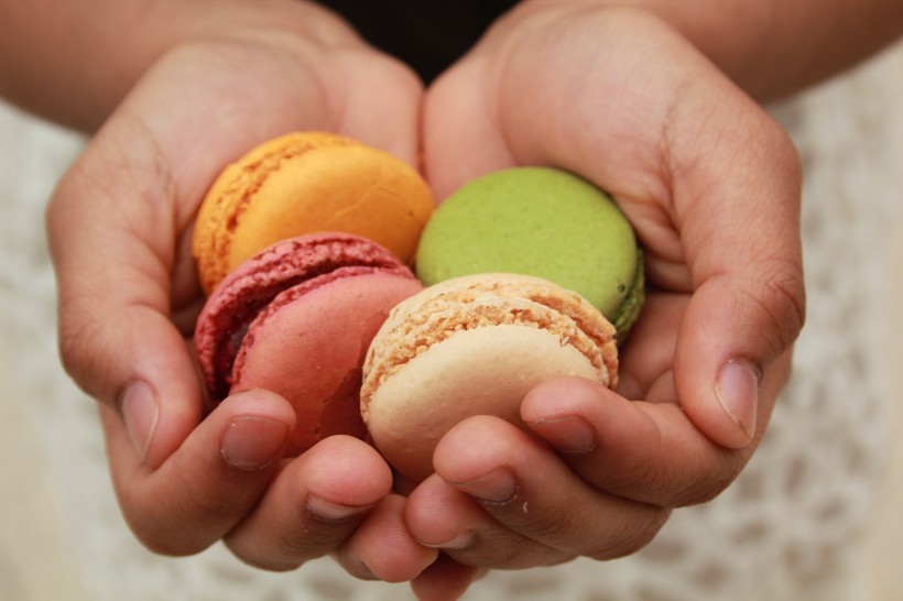 七彩马卡龙图片_甜点图片 10