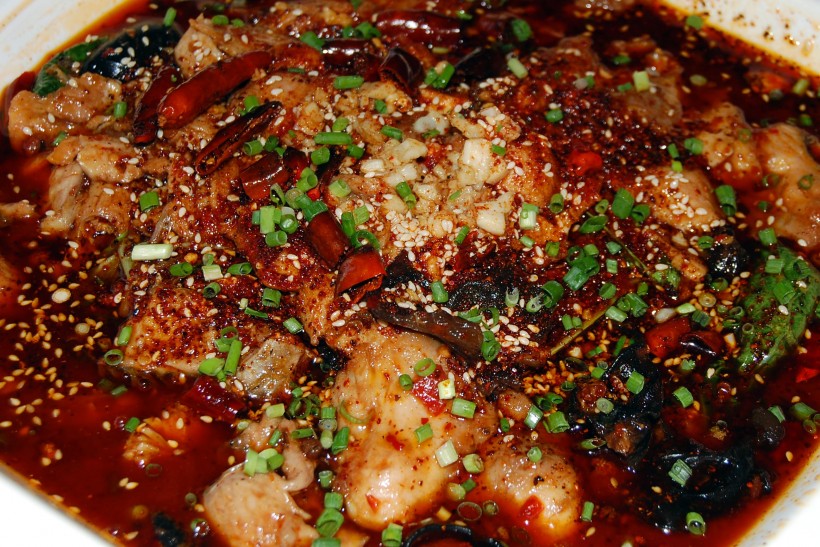 川菜美食麻辣水煮鱼图片 12