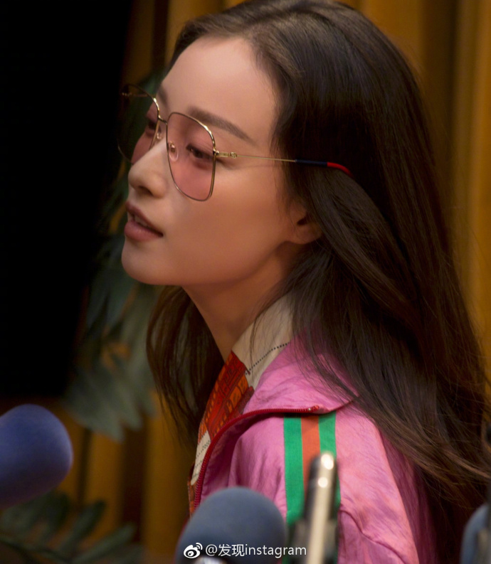 南京美女倪妮Gucci复古文艺范儿眼镜广告大片 6