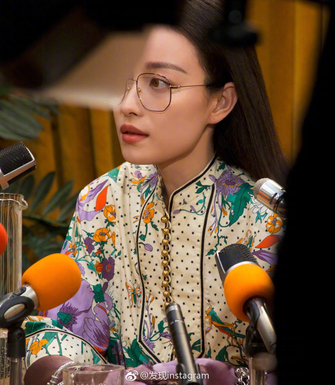 南京美女倪妮Gucci复古文艺范儿眼镜广告大片 7