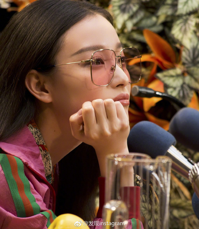 南京美女倪妮Gucci复古文艺范儿眼镜广告大片 9