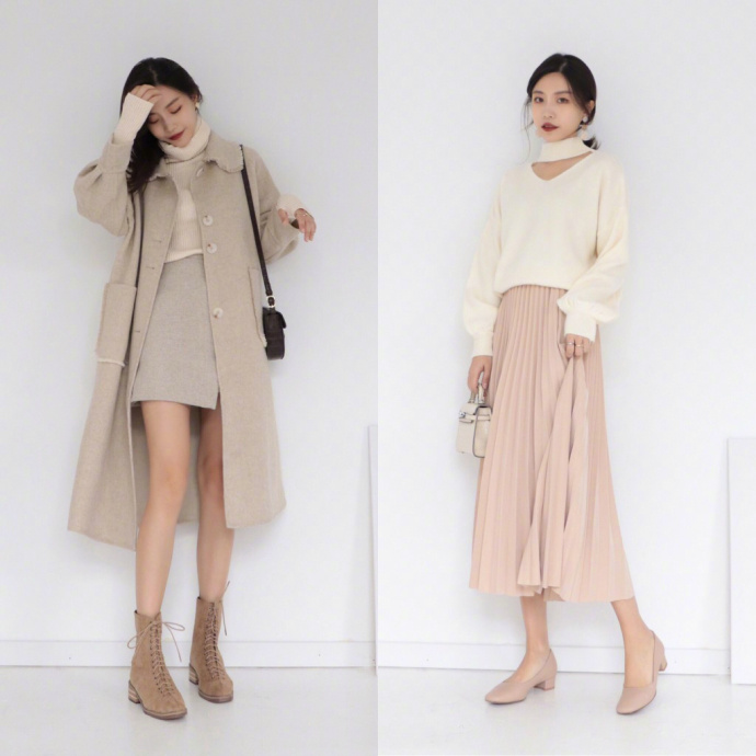 秋冬必不可少的莫兰迪色的超美单品LOOK 3