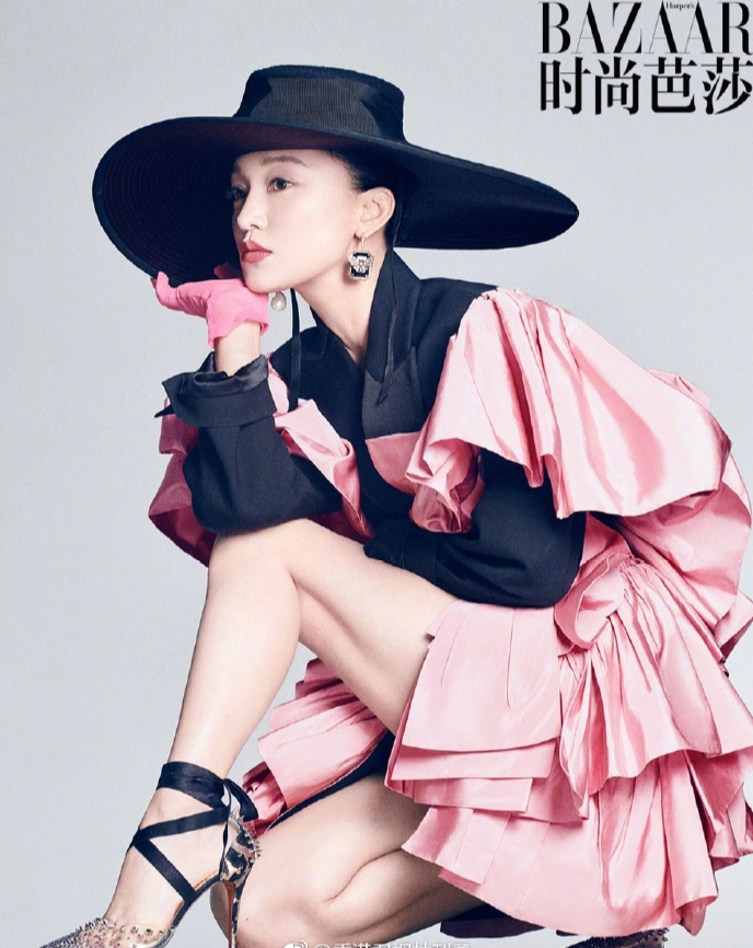 浙江美女图片_内地女演员周迅时尚芭莎杂志封面 2