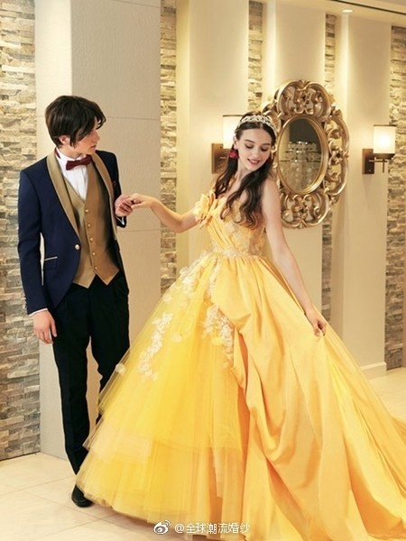 迪士尼童话公主婚纱实现你的公主梦婚纱图片 2