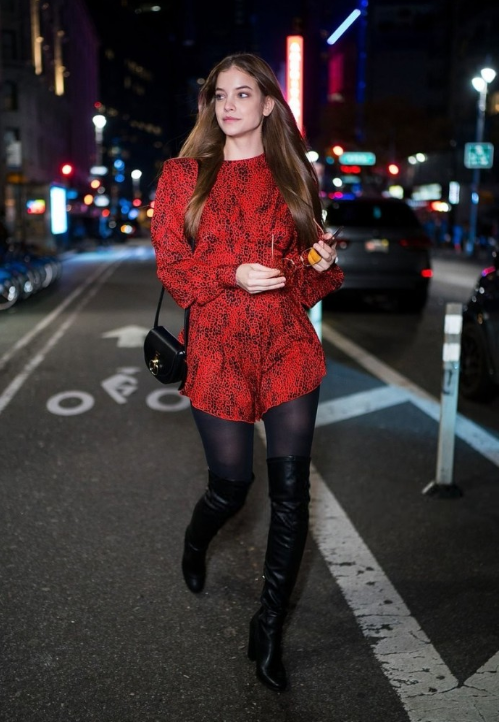 欧美美女超模芭芭拉Barbara Palvin出街维秘总部试装 6