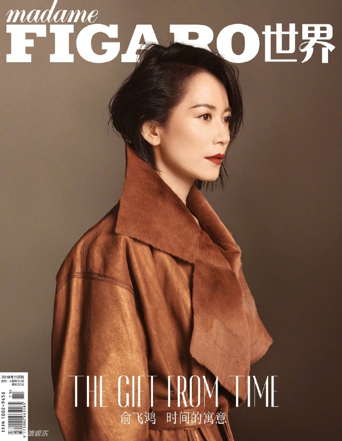 浙江美女明星俞飞鸿《MadameFigaro》11月刊封面图片 2