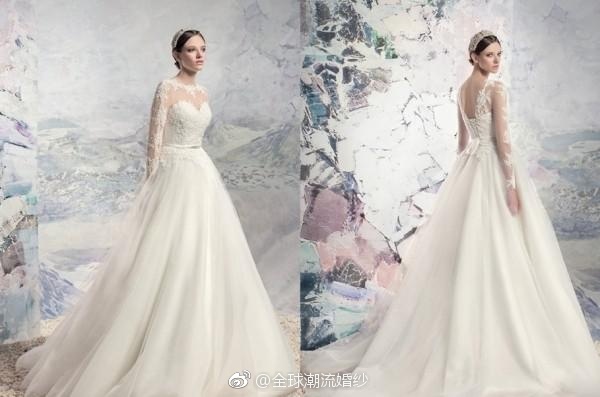 俄罗斯婚纱品牌Papilio少女心的梦幻公主风婚纱图