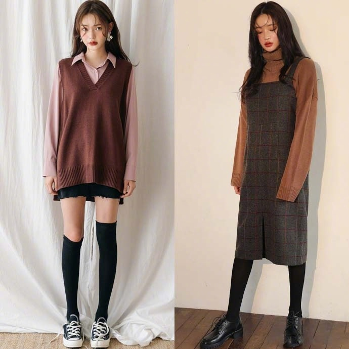甜美与轻熟并存的休闲日常焦糖色搭配 5