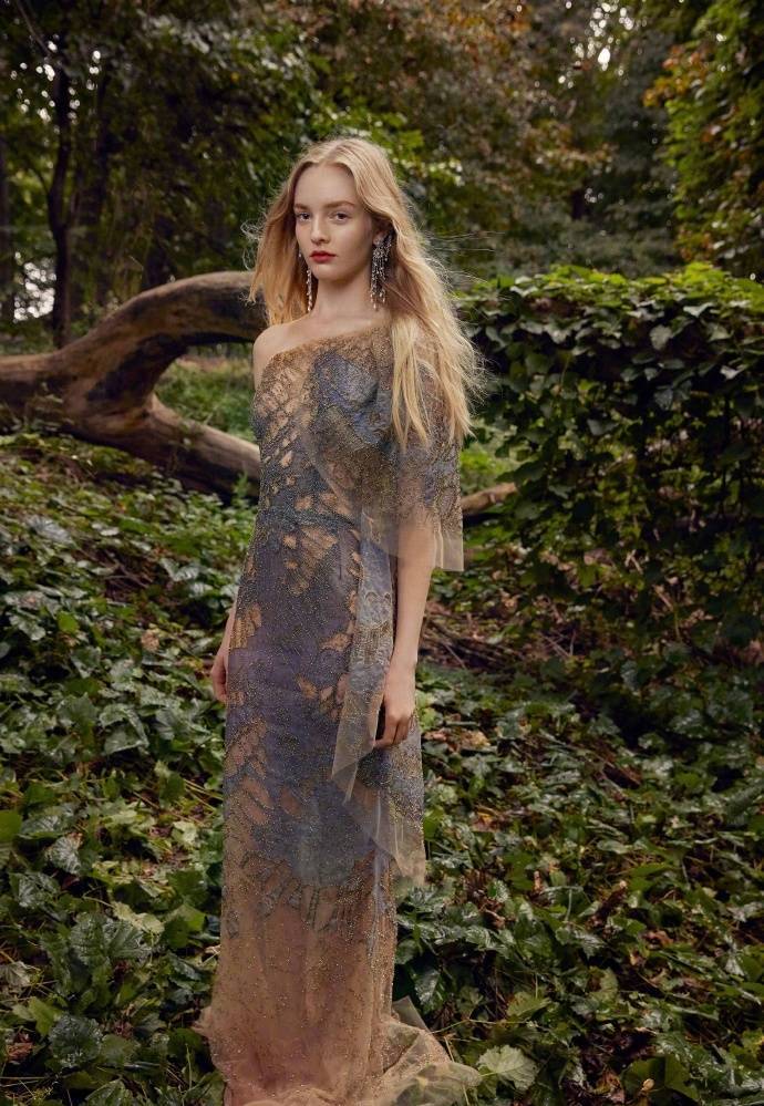 Marchesa 2019仙女裙绿野仙踪丛林里走出来的少女 8