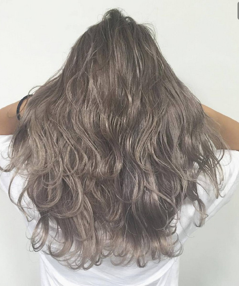 梦幻的雾灰系奶茶色hair style真心美 2
