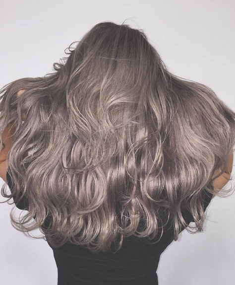 梦幻的雾灰系奶茶色hair style真心美 3