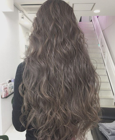 梦幻的雾灰系奶茶色hair style真心美 4