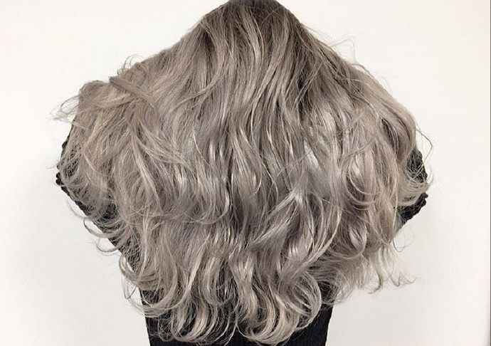 梦幻的雾灰系奶茶色hair style真心美 6