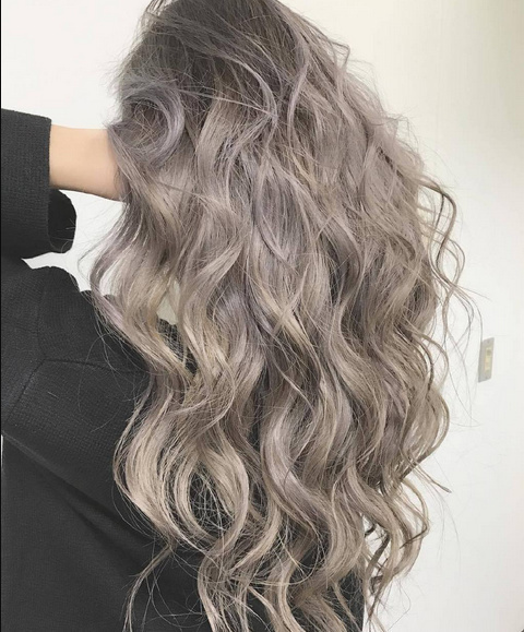 梦幻的雾灰系奶茶色hair style真心美 8