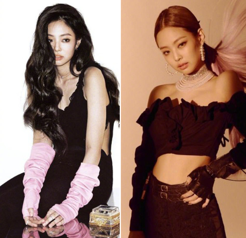 韩国女团blackpink成员Jennie的微胖女孩穿搭图片 2