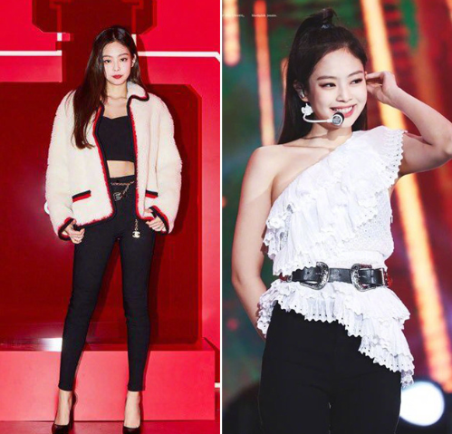 韩国女团blackpink成员Jennie的微胖女孩穿搭图片 3