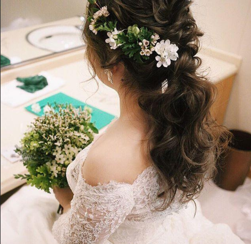 时尚新娘发型图片 婚礼那天必须要从头美到脚 2