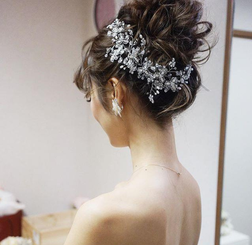 时尚新娘发型图片 婚礼那天必须要从头美到脚 8