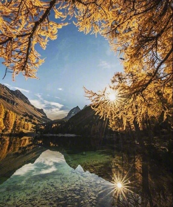瑞士的秋天旅游风景图片 9