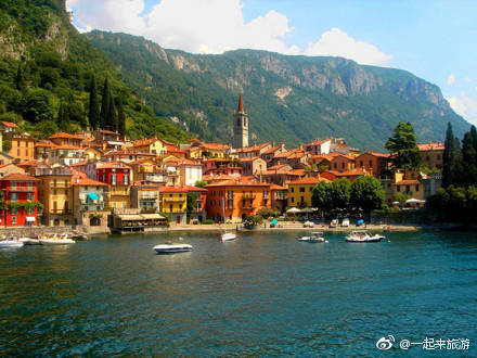 意大利科莫湖边的Bellagio小镇风景图片 3