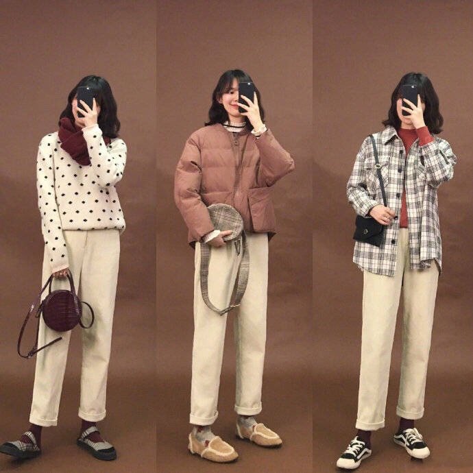 冬天也能hold住的浅色系穿搭清新可爱少女范 3