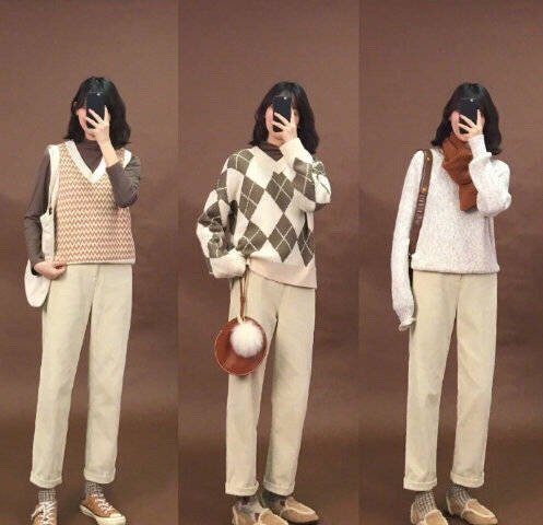 冬天也能hold住的浅色系穿搭清新可爱少女范 8