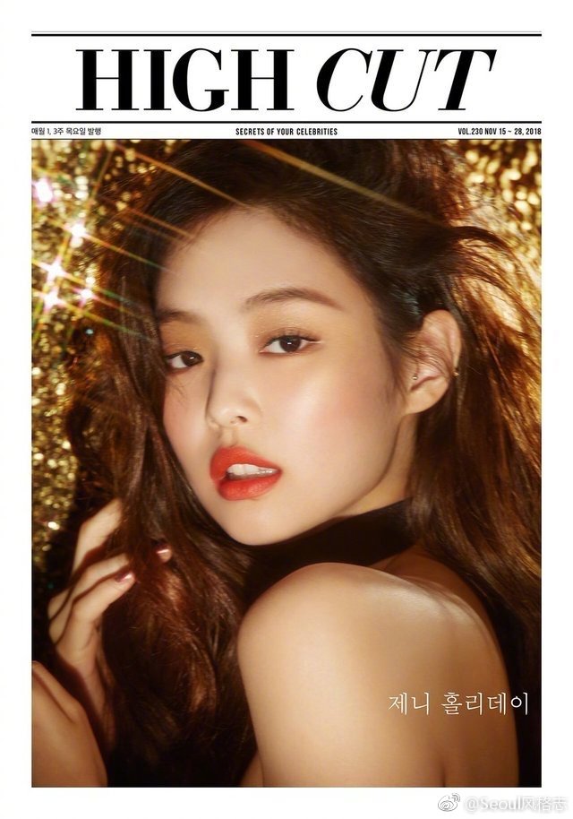 韩国女团Blackpink成员JENNIE&times;Highcut杂志封面图片