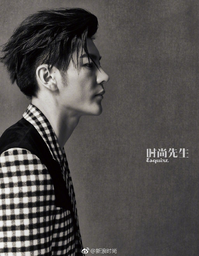 中国男明星王嘉《时尚先生Esquire》黑皮书秋冬封 9